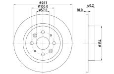 Brzdový kotouč HELLA PAGID 8DD 355 114-081