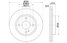 Brzdový kotouč HELLA PAGID 8DD 355 115-371