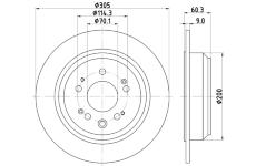 Brzdový kotouč HELLA PAGID 8DD 355 116-111
