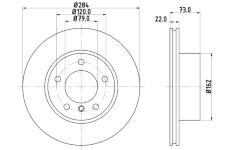 Brzdový kotouč HELLA PAGID 8DD 355 118-031