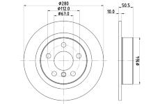 Brzdový kotouč HELLA PAGID 8DD 355 122-661