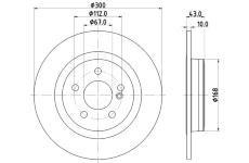 Brzdový kotouč HELLA PAGID 8DD 355 122-871