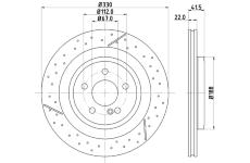 Brzdový kotouč HELLA PAGID 8DD 355 126-441