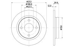 Brzdový kotouč HELLA PAGID 8DD 355 126-611