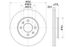 Brzdový kotouč HELLA PAGID 8DD 355 130-001