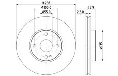 Brzdový kotouč HELLA PAGID 8DD 355 131-821