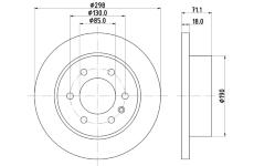 Brzdový kotouč HELLA PAGID 8DD 355 131-841