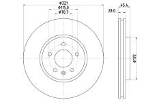 Brzdový kotouč HELLA PAGID 8DD 355 132-171