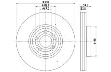 Brzdový kotouč HELLA PAGID 8DD 355 132-331