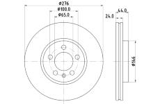 Brzdový kotouč HELLA PAGID 8DD 355 132-891