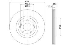 Brzdový kotouč HELLA PAGID 8DD 355 134-171