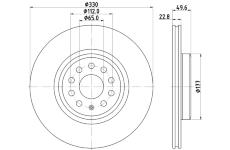 Brzdový kotouč HELLA PAGID 8DD 355 133-731