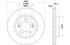 Brzdový kotouč HELLA PAGID 8DD 355 134-321