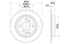 Brzdový kotouč HELLA PAGID 8DD 355 134-681