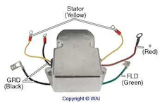 Regulátor napětí alternátoru Motorola 105-247