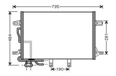 Kondenzátor, klimatizace AUTOCLIMA 30311503CP