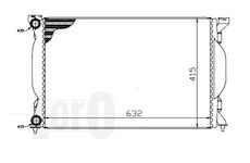 Chladič, chlazení motoru ABAKUS 003-017-0012-B