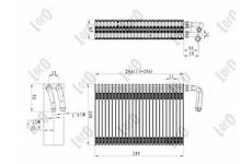 Výparník, klimatizace ABAKUS 004-020-0001