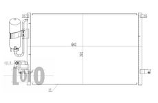 Kondenzátor, klimatizace ABAKUS 007-016-0006