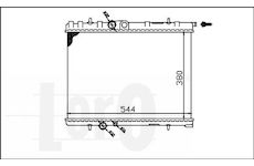 Chladič, chlazení motoru ABAKUS 009-017-0012