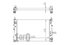 Chladič, chlazení motoru ABAKUS 016-017-0063