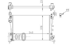 Chladič, chlazení motoru ABAKUS 016-017-0066
