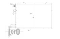 Kondenzátor, klimatizace ABAKUS 017-016-0008