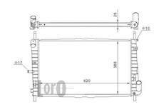 Chladič, chlazení motoru ABAKUS 017-017-0016