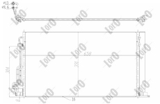 Kondenzátor, klimatizace ABAKUS 019-016-0047