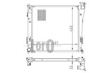 Chladič, chlazení motoru ABAKUS 019-017-0022-B