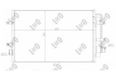 Kondenzátor, klimatizace ABAKUS 022-016-0008