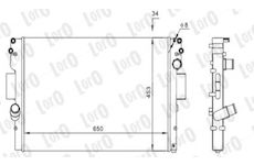 Chladič, chlazení motoru ABAKUS 022-017-0007