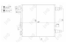 Kondenzátor, klimatizace ABAKUS 023-016-0009