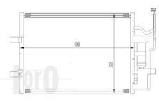 Kondenzátor, klimatizace ABAKUS 030-016-0010