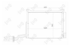 Kondenzátor, klimatizace ABAKUS 032-016-0003