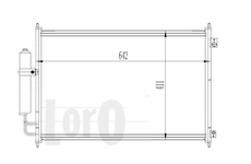 Kondenzátor, klimatizace ABAKUS 035-016-0025