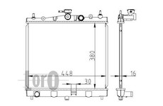 Chladič, chlazení motoru LORO 035-017-0013