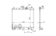 Chladič, chlazení motoru ABAKUS 035-017-0018