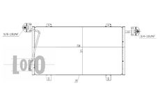 Kondenzátor, klimatizace ABAKUS 037-016-0040