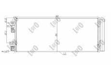 Kondenzátor, klimatizace ABAKUS 037-016-0054