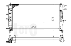 Chladič, chlazení motoru ABAKUS 037-017-0016