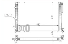 Chladič, chlazení motoru ABAKUS 042-017-0022