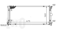 Chladič, chlazení motoru ABAKUS 046-017-0010