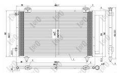 Kondenzátor, klimatizace ABAKUS 051-016-0041