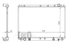 Chladič, chlazení motoru ABAKUS 051-017-0021