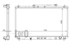 Chladič, chlazení motoru ABAKUS 051-017-0035