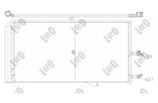 Kondenzátor, klimatizace ABAKUS 052-016-0015