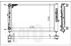 Chladič, chlazení motoru ABAKUS 053-017-0057