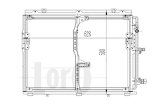 Kondenzátor, klimatizace LORO 054-016-0019