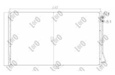 Kondenzátor, klimatizace ABAKUS 054-016-0040